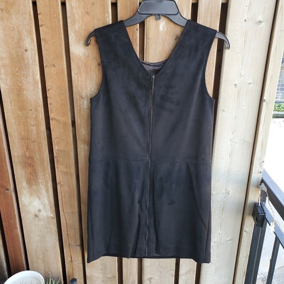 RACHEL Rachel Roy | Faux Suede Black Dress | Size 2 - Picture 4 of 7